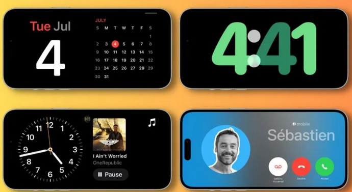 莲都苹果手机维修分享iOS17横屏充电待机显示有什么好处 