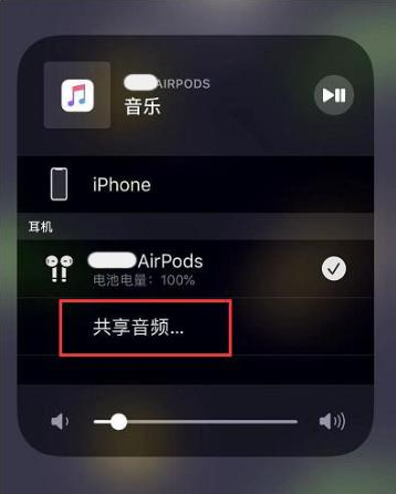 莲都苹果14音频维修点分享iPhone14音频共享设置方法 