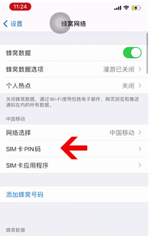 莲都苹果14维修网分享如何给iPhone14的SIM卡设置密码 