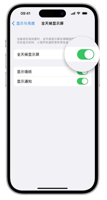 莲都苹果14维修店分享如何自定义 iPhone 14 Pro 常亮显示屏 