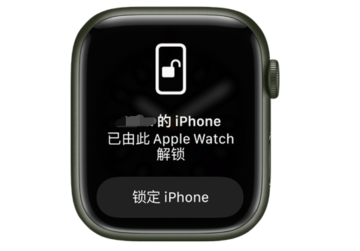 莲都苹果手机维修分享用 AppleWatch 解锁配备面容 ID 的 iPhone方法 