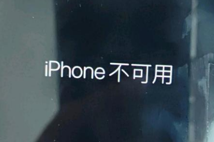 莲都苹果服务网点分享锁屏界面显示“iPhone 不可用”如何解决 