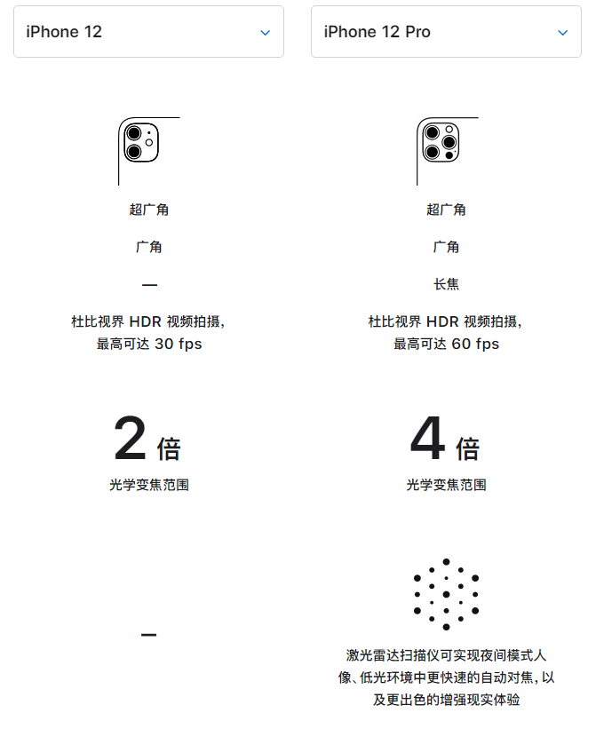 莲都苹果手机维修分享苹果 iPhone 12 与 iPhone 12 Pro 选哪款 